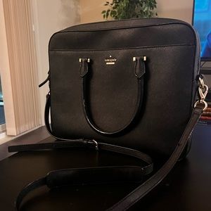 Kate Spade 13” leather laptop messenger bag